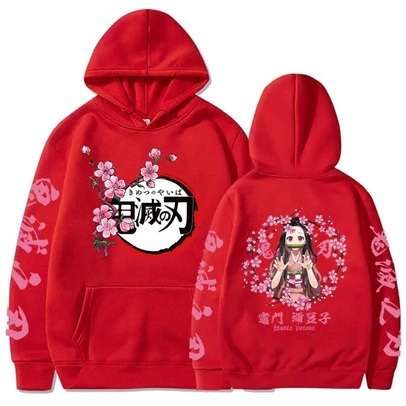 Demon Slayer Hoodie Nezuko Kamado Anime Hoodie Sweatshirt