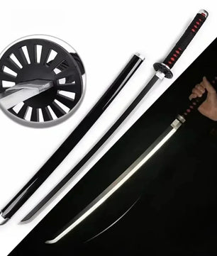 Demon Slayer LED Sword 1:1 Scale Anime Prop Replica Bamboo Sword