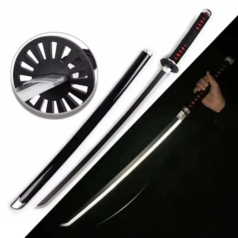 Demon Slayer LED Sword 1:1 Scale Anime Prop Replica Bamboo Sword