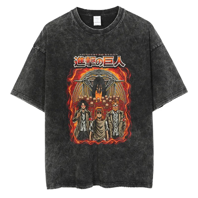 Attack On Titan Shirt Vintage Style Anime Shirt