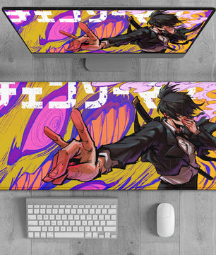 Chainsaw Man Aki Kon Mouse Pad Large Gaming Anime Desk Mat