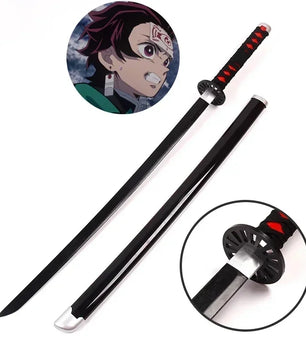 Demon Slayer Katana 1:1 Scale Anime Prop Replica Bamboo Sword