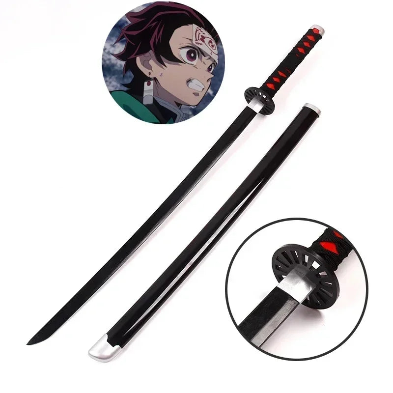 Demon Slayer Katana 1:1 Scale Anime Prop Replica Bamboo Sword