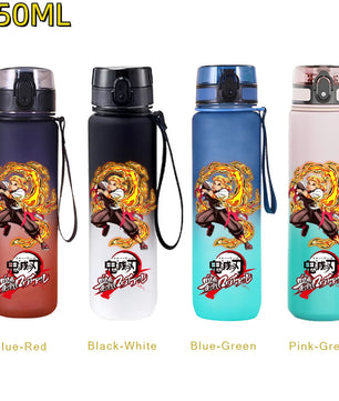 Demon Slayer Rengoku Water Bottle – 650ml Leakproof Gym Bottle