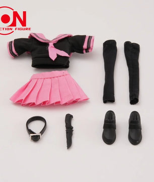 1/12 Scale Cute School Sailor Uniform Set For 6-Inch Action Figures