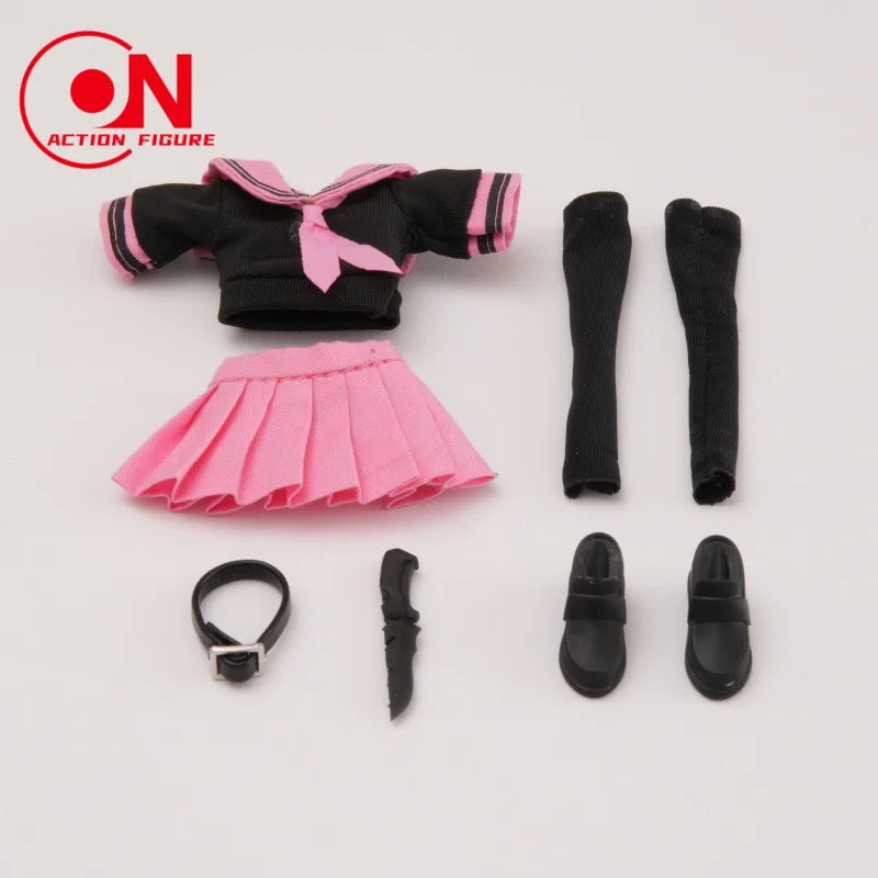 1/12 Scale Cute School Sailor Uniform Set For 6-Inch Action Figures