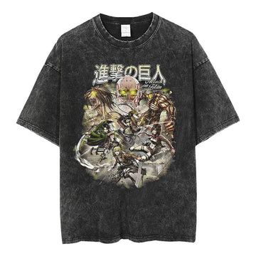 Attack on Titan Shirt All Cotton Oversized Anime Shirt