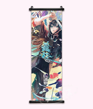 Demon Slayer Mist Hashira Muichiro Tokito Anime Poster Paint Style