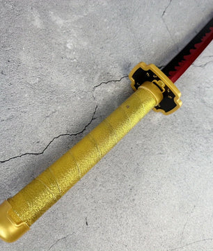Demon Slayer Yoriichi Tsugikuni Nichirin Katana 1:1 Scale Anime Prop Replica Plastic Sword