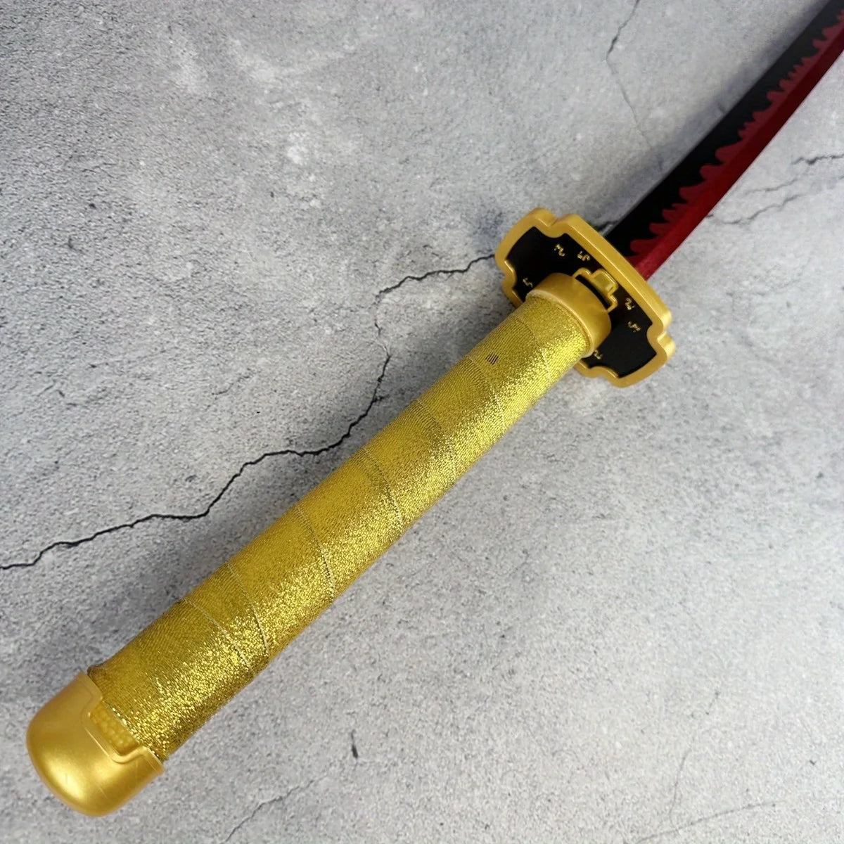 Demon Slayer Yoriichi Tsugikuni Nichirin Katana 1:1 Scale Anime Prop Replica Plastic Sword