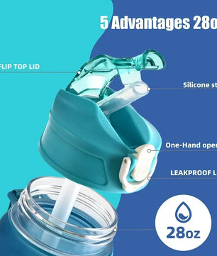 Pokemon Cubone Sports Water Bottle With Straw BPA-Free & Leakproof