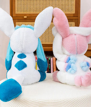 Pokemon Big Size Sylveon & Glaceon Fluffy Plushies – Sitting Smile