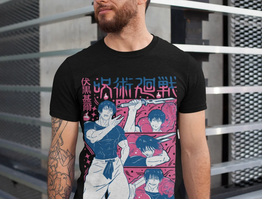 Jujutsu Kaisen Toji Fushiguro T-shirt Cotton Anime Shirt