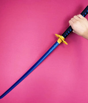 Demon Slayer Muichiro Tokito Nichirin Sword 1:1 Scale Anime Prop Replica Bamboo Sword
