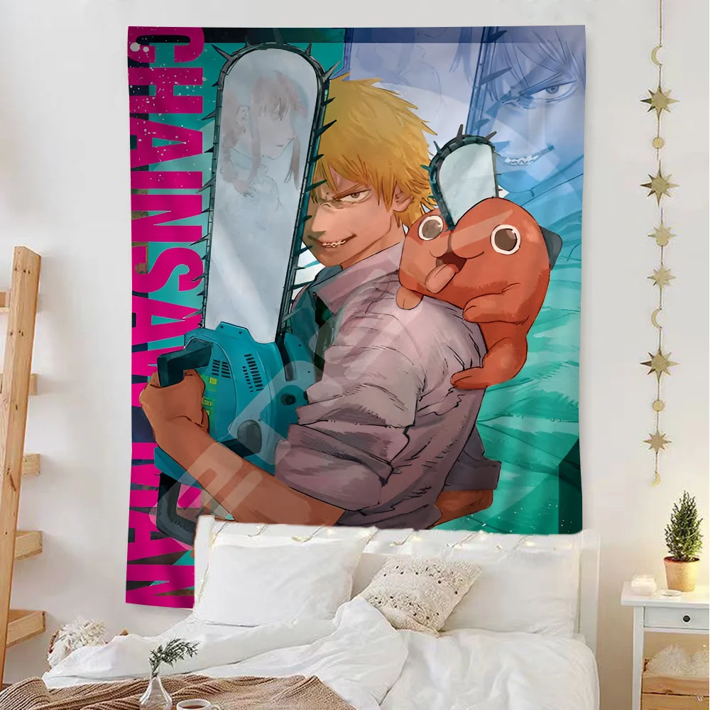 Chainsaw Man Denji Anime Tapestry Art Home Decor