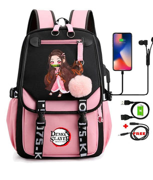 Demon Slayer Nezuko Backpack Anime Bookbag