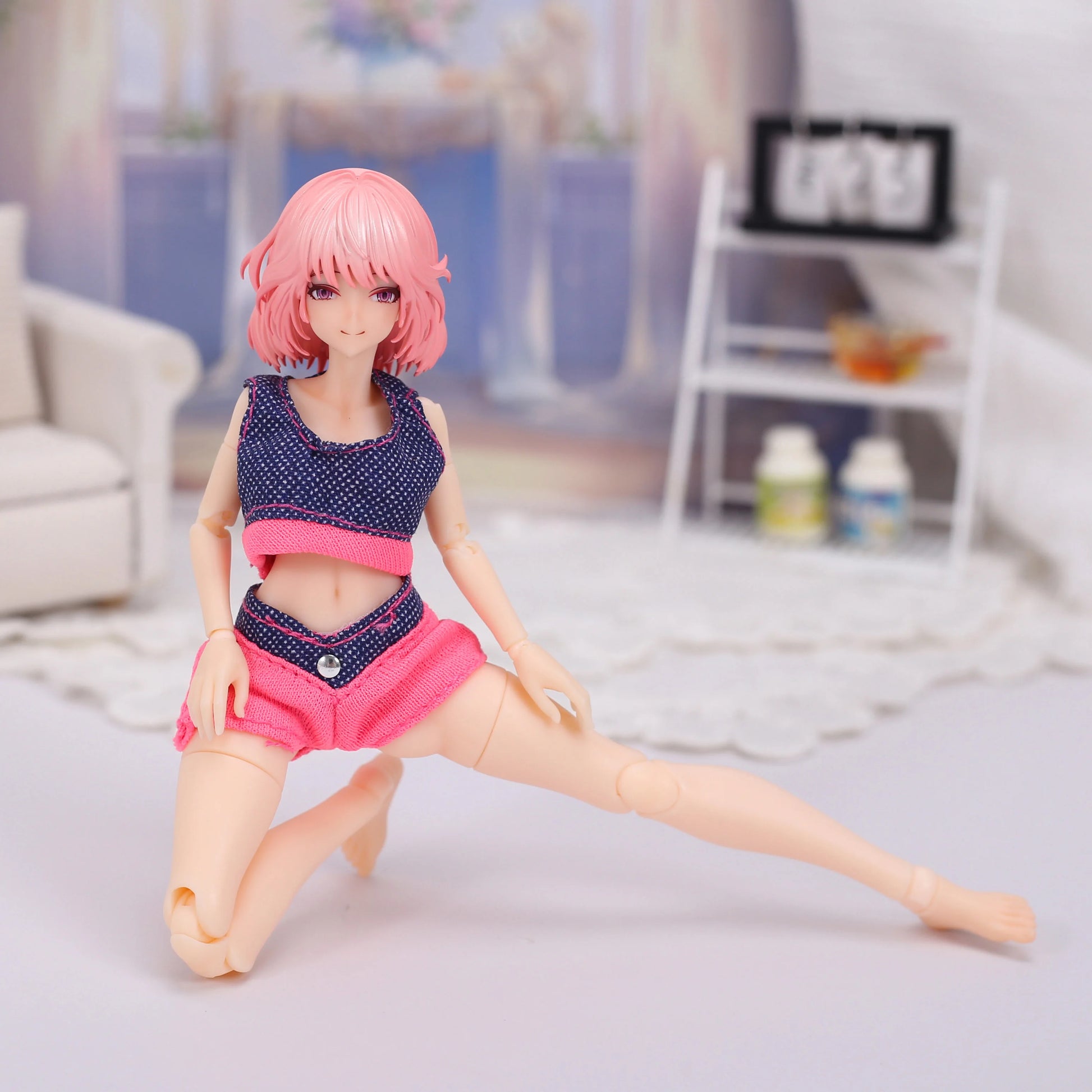 1/12 Scale Sportswear Gym Clothing Set For Female Action Figures