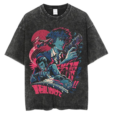 Cowboy Bebop Shirt Vintage Style Anime Shirt