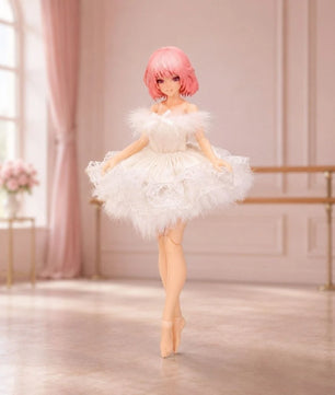 1/12 Scale Ballet Style Dress Accessory For Female Action Figures