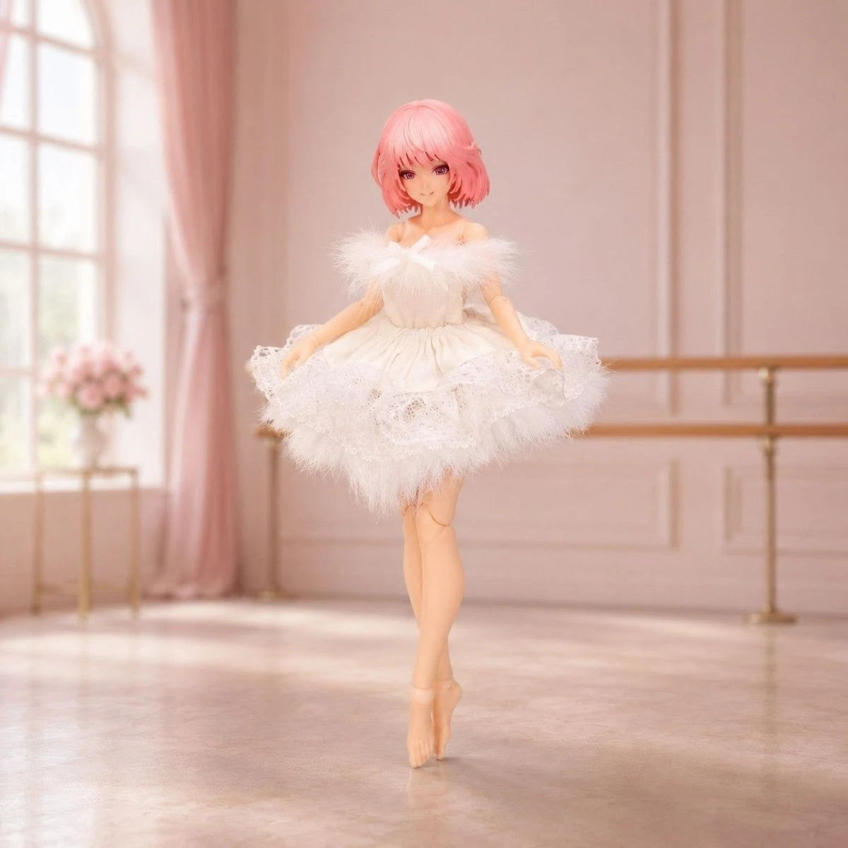 1/12 Scale Ballet Style Dress Accessory For Female Action Figures