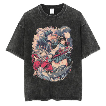 Inuyasha Shirt Vintage Style Anime Shirt