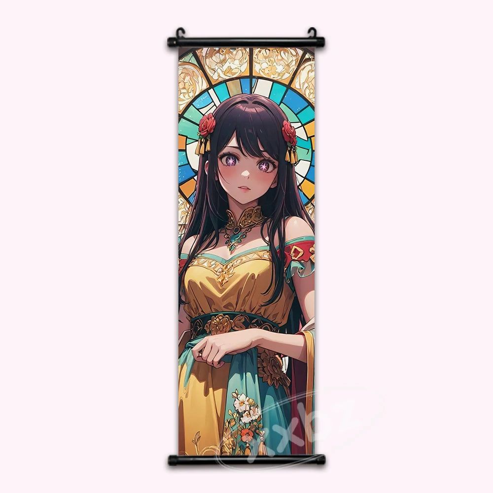 Oshi No Ko Ai Hoshino Anime Poster Canvas Scroll