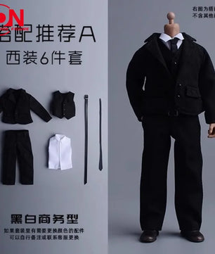 1/12 Scale Professional Suit Set For 6-Inch Male Action Figures