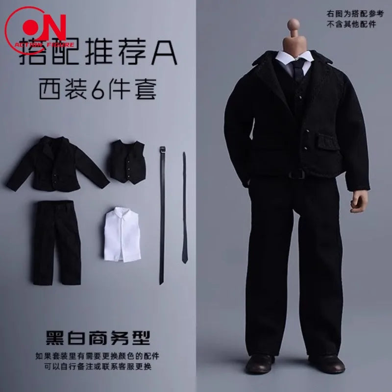 1/12 Scale Professional Suit Set For 6-Inch Male Action Figures
