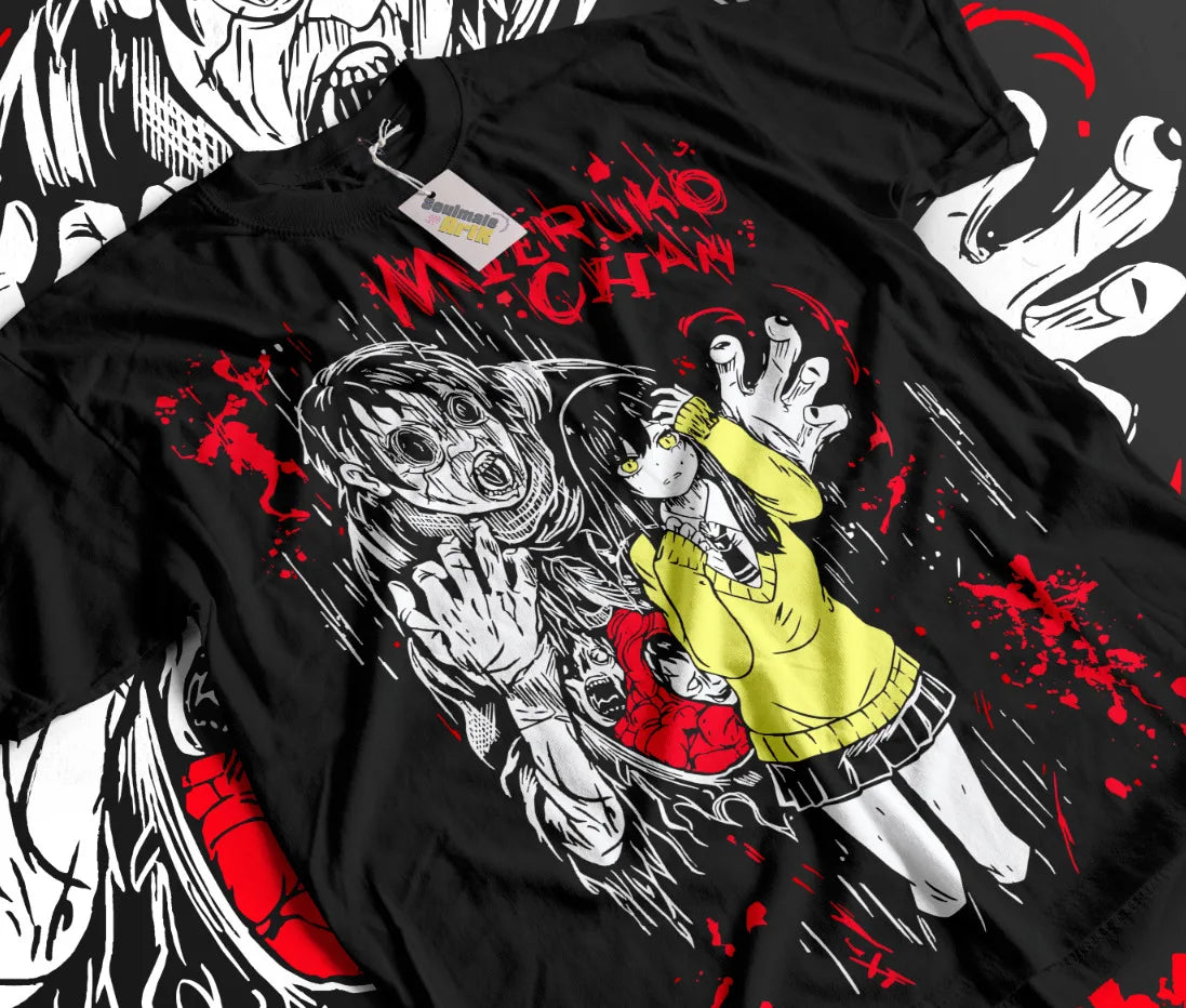 Mieruko Chan Shirt - All Cotton Anime Graphic T-Shirt