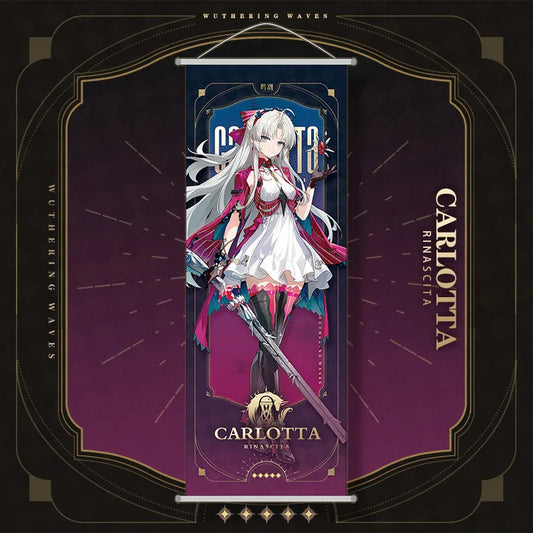 Wuthering Waves Carlotta Hanging Scroll Anime Poster
