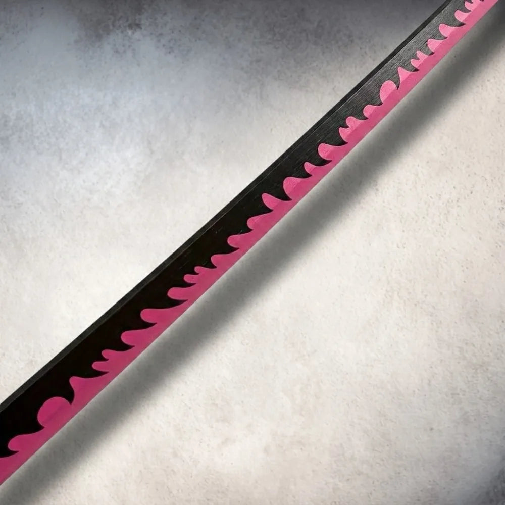 Demon Slayer Mitsuri Kanroji Nichirin Katana 1:1 Scale Anime Prop Replica Plastic Sword