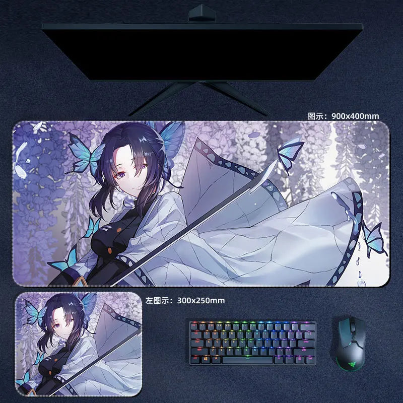 Demon Slayer Shinobu Kocho Mouse Pad Anime Desk Mat