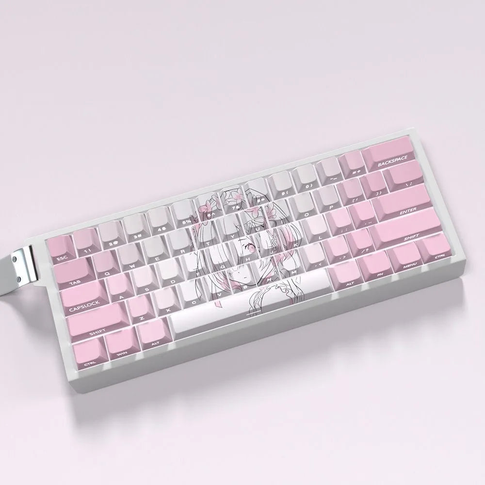 Re:Zero Rem Keycaps 130 Keys Cherry Profile Anime Keycaps