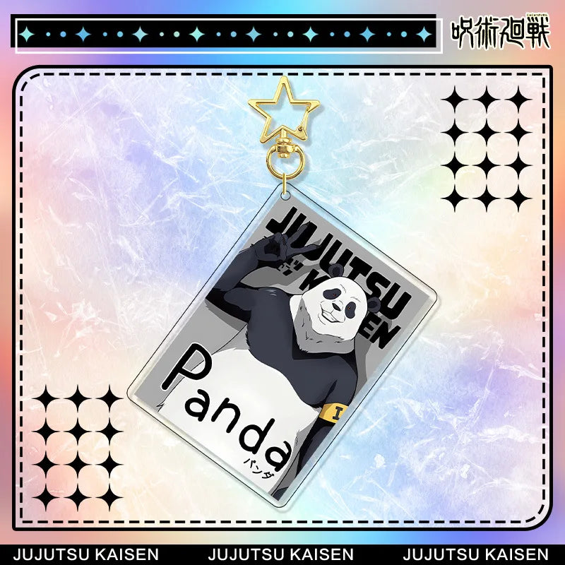 Jujutsu Kaisen Panda Acrylic Stand Keychain & Badge Set