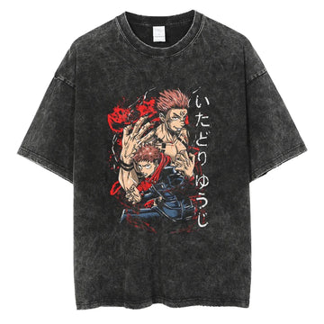 Jujutsu Kaisen Sukuna Shirt Oversized Anime Shirt Graphic