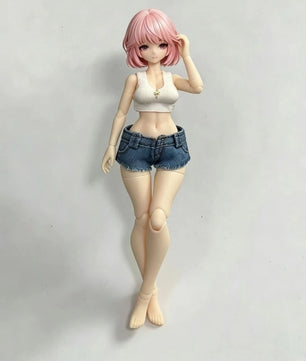 1/12 Casual Summer Top and Shorts Set For Female Action Figures