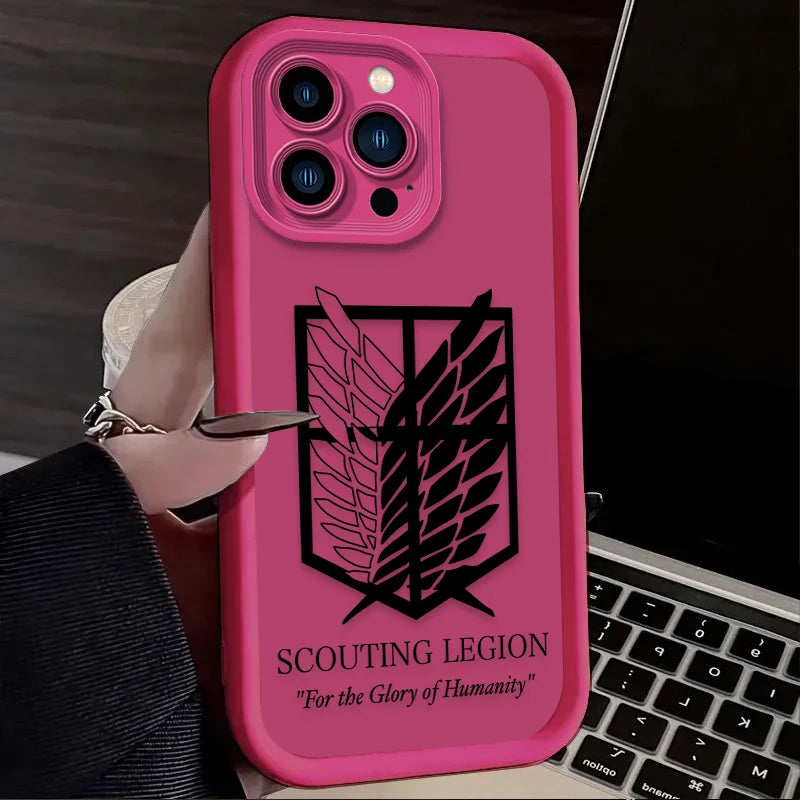 AOT Scouting Legion Phone Case - For iPhone 11 to 17 Pro Max