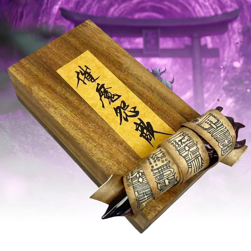 Jujutsu Kaisen Ryomen Sukuna Finger With Wood Talisman Box 1:1 Scale Prop Replica