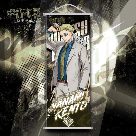 Jujutsu Kaisen Kento Nanami Hanging Scroll Anime Poster Home Decor