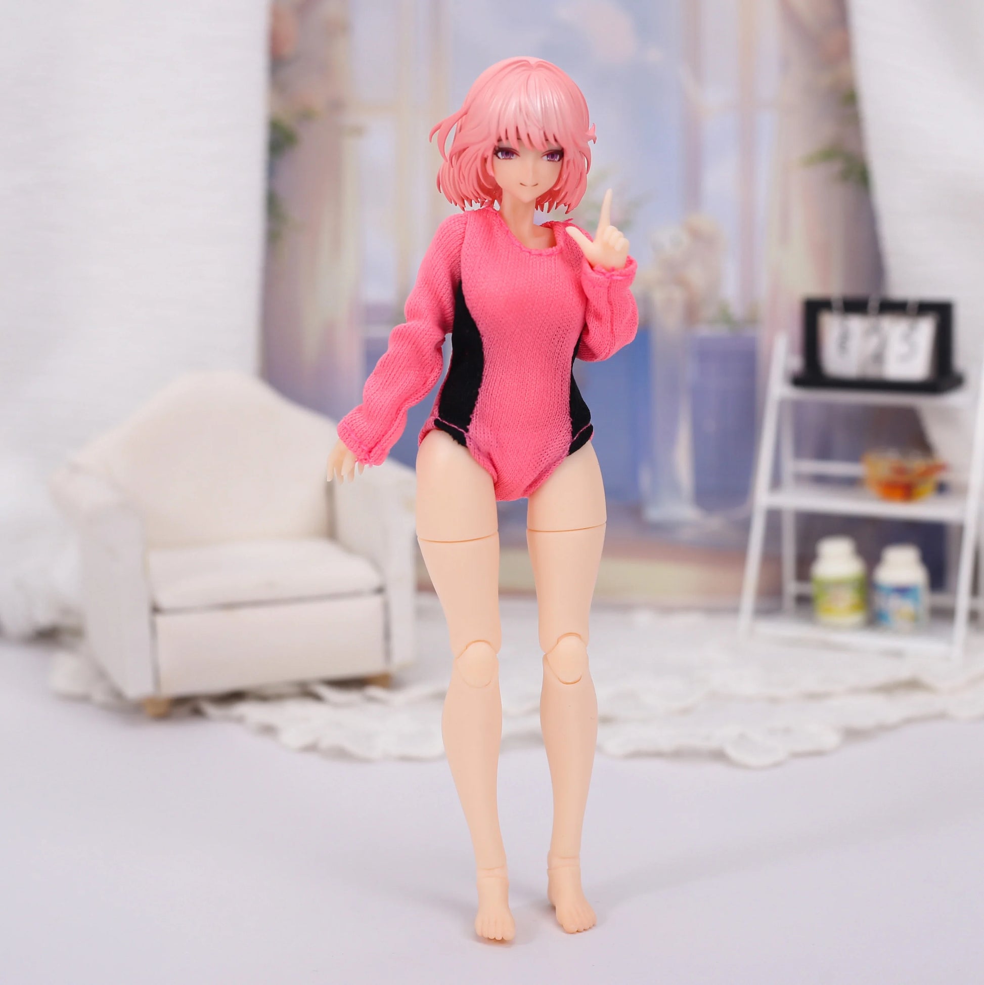 1/12 Scale Fitness Bodysuit Accessory For Female Action Figures