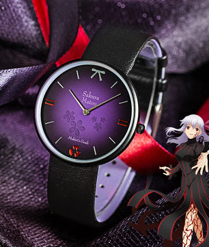 Fate Stay Night Heaven's Feel Sakura Matou Etching Quartz Watch