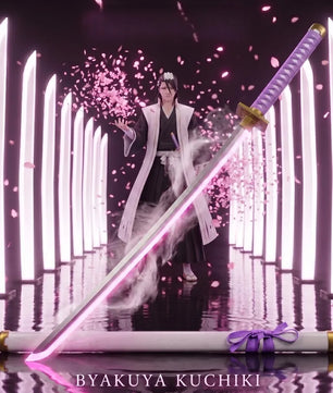 Bleach Byakuya Kuchiki Senbonzakura Sword 1:1 Scale Anime Prop Replica Bamboo Sword