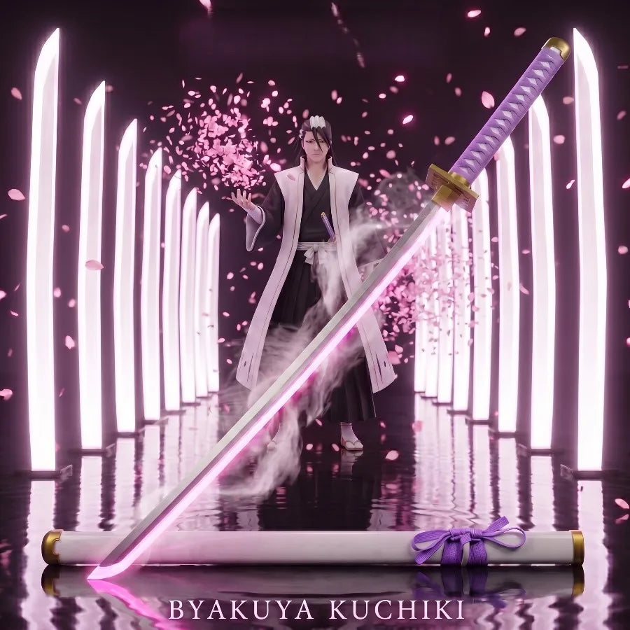 Bleach Byakuya Kuchiki Senbonzakura Sword 1:1 Scale Anime Prop Replica Bamboo Sword