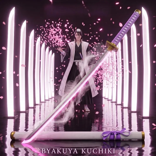 Bleach Byakuya Kuchiki Senbonzakura Sword 1:1 Scale Anime Prop Replica Bamboo Sword