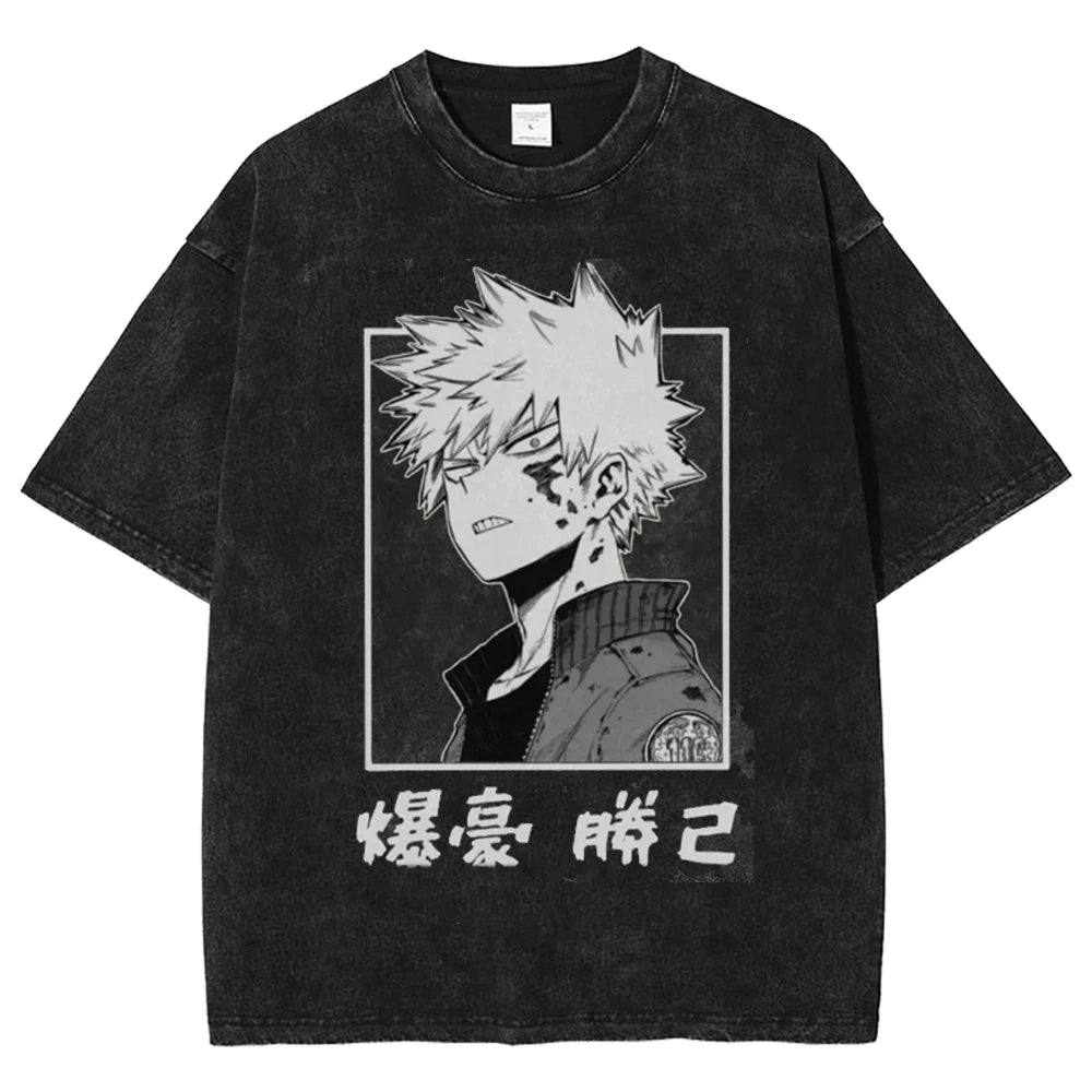 My Hero Academia Shirt Katsuki Bakugo Oversized Anime Shirt