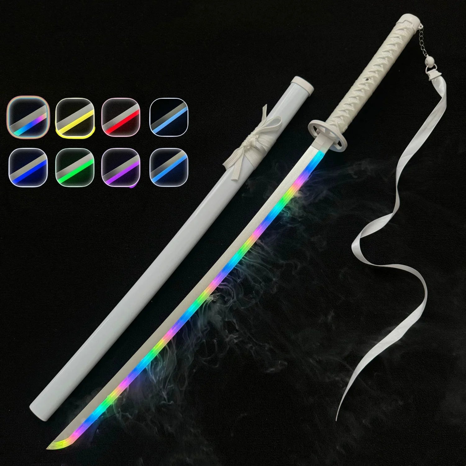 Bleach Rukia LED Vapor Fog Katana 1:1 Scale 40-Inch Prop Replica