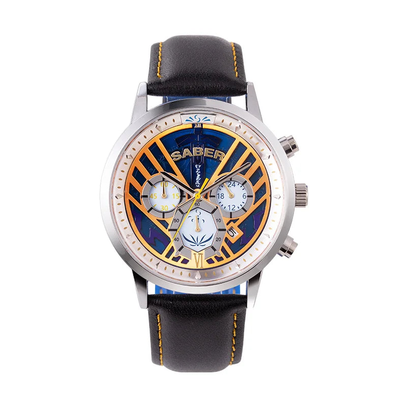 Fate Stay Night Heaven's Feel Saber Knight King Six-Hand Quartz Watch