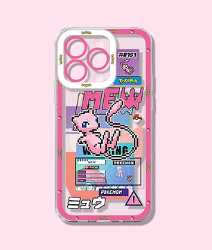 Pokemon Mew Phone Case - For iPhone 11 to 17 Pro Max