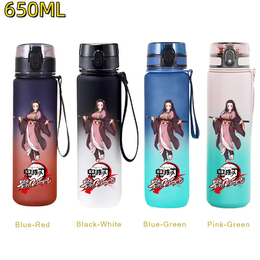 Demon Slayer Nezuko Water Bottle – 650ml Leakproof Gym Bottle