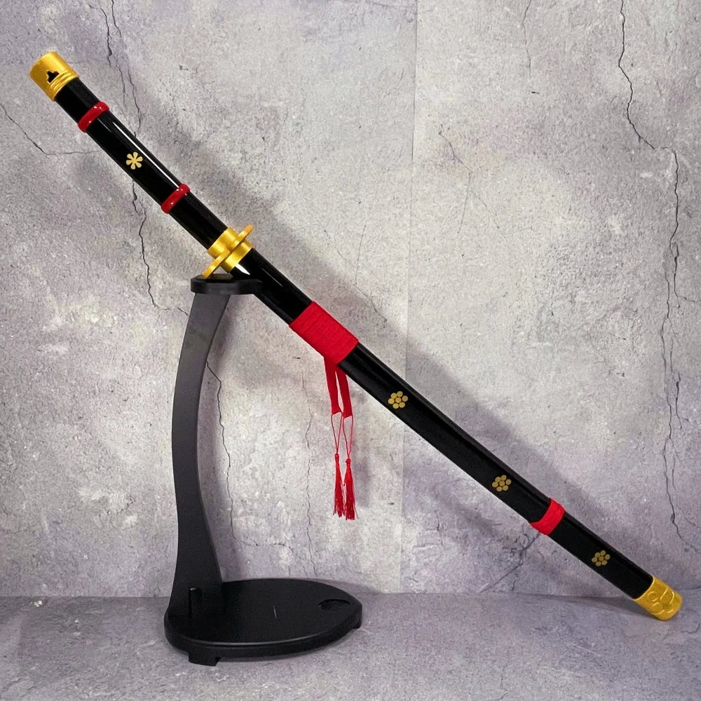 Roronoa Zoro Shusui Black-and-Red Katana 1:1 Scale Anime Prop Replica Sword